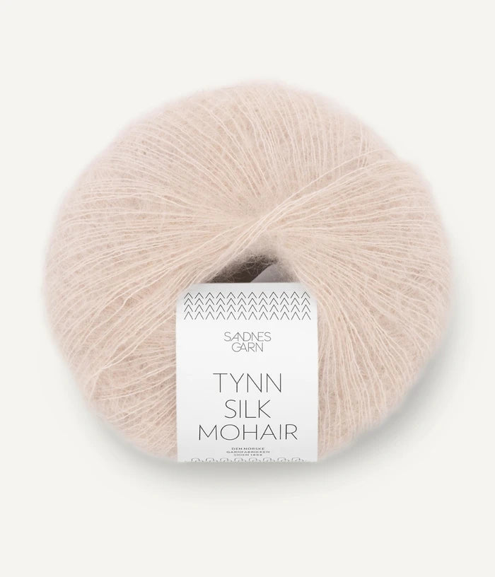 Tynn Silk Mohair - farve 2321 Marsipan