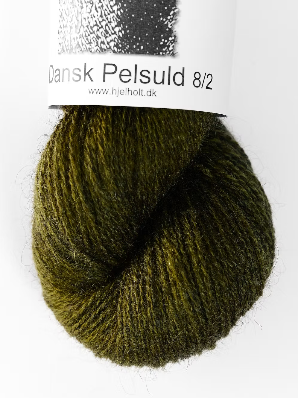 Dansk Pelsuld 8/2 - farve 27 Mørk oliven NY