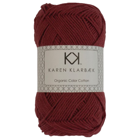 Bomuldsgarn - farve 35 Dark Brick Red
