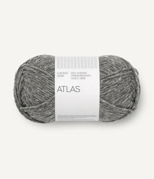 Atlas - farve 1055 Mørk gråmeleret