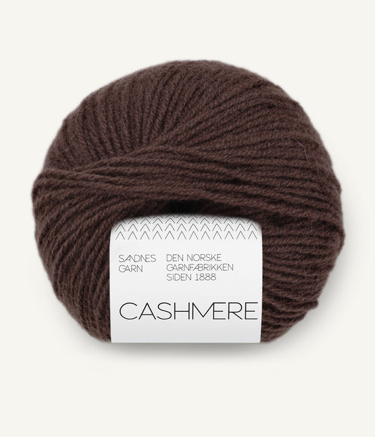 Sandnes Cashmere - farve 3082 Dark brown
