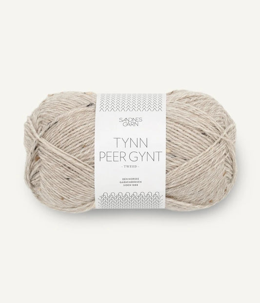 Tynn Peer Gynt - farve 2655 Gråbeige Tweed