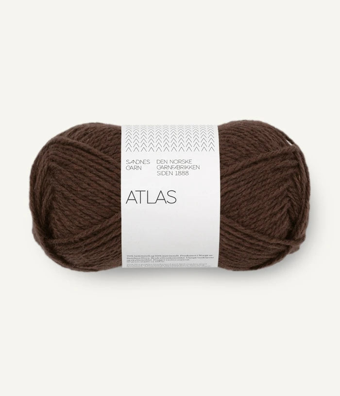 Atlas - farve 2591 Mørk brunmeleret