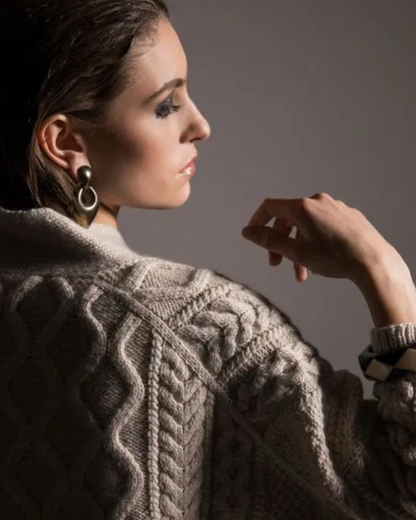 Fisherman Cardigan garnkit [Peruvian]
