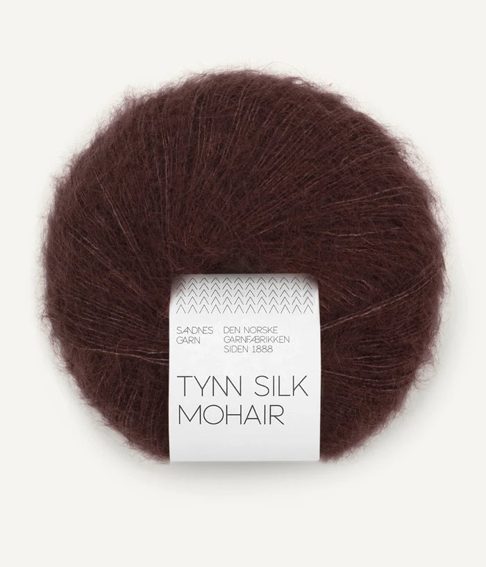 Tynn Silk Mohair - farve 4381 Dark Fudge