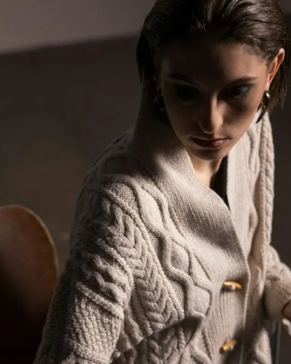 Fisherman Cardigan garnkit [Peruvian]