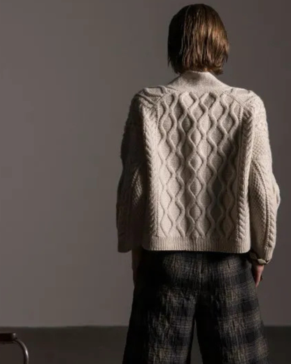 Fisherman Cardigan garnkit [Peruvian]