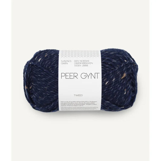 Peer Gynt - farve 5585 MARINEBLÅ med naturtweed