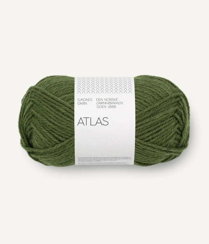 Atlas - farve 9072 Mørk grønmeleret