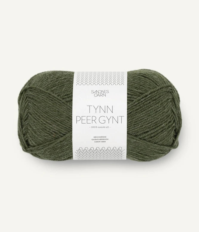 Tynn Peer Gynt - farve 9572 Mørk Grønmeleret