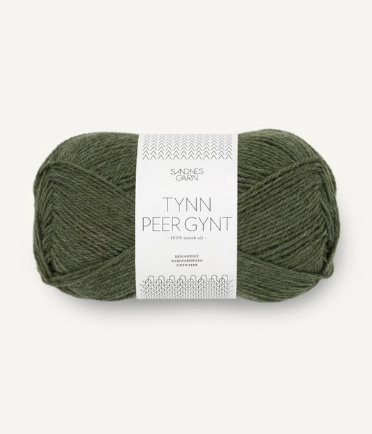 Tynn Peer Gynt - farve 9572 Mørk Grønmeleret