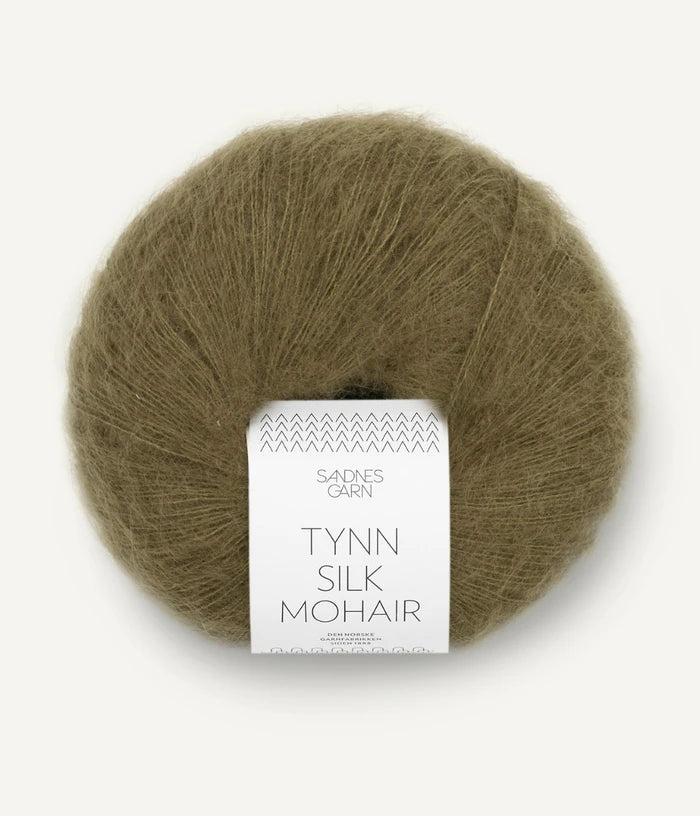 Tynn Silk Mohair - farve 9873 Dark Olive