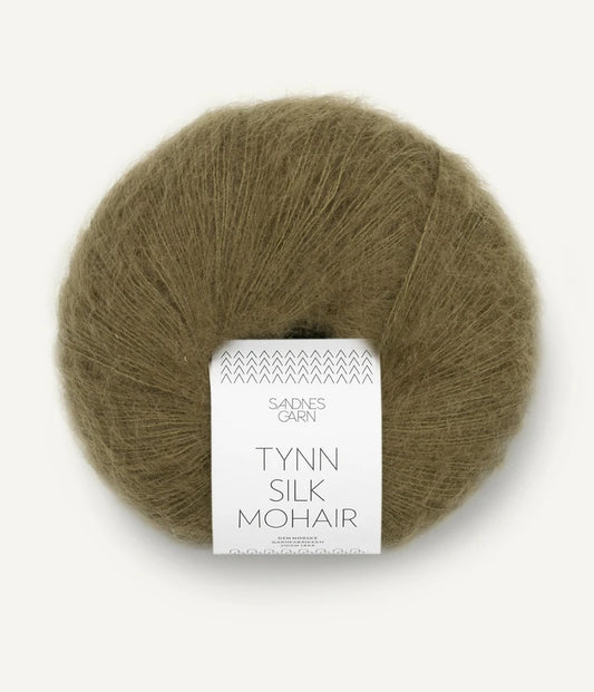 Tynn Silk Mohair - farve 9873 Dark Olive
