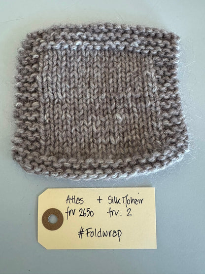 Fold Wrap garnkit [Atlas/Isager Silk mohair]