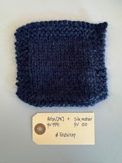 Fold Wrap garnkit [Atlas/Isager Silk mohair]