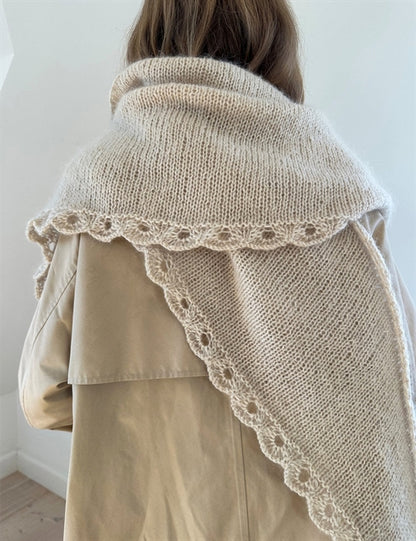 Ellie Shawl garnkit [Isager Silk mohair/Alpakka følgetråd]