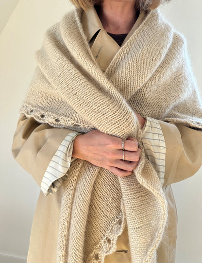 Ellie Shawl garnkit [Isager Silk mohair/Alpakka følgetråd]