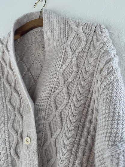 Fisherman Cardigan garnkit [Peruvian]