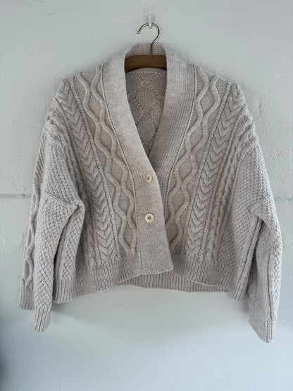 Fisherman Cardigan garnkit [Peruvian]