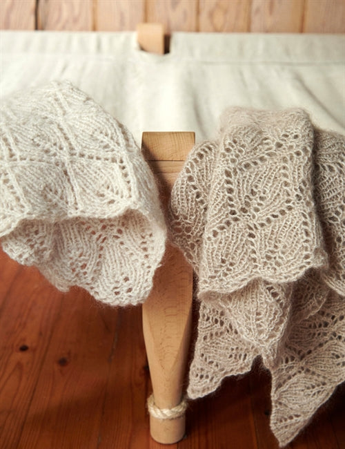 Hoja Scarf garnkit [Saga/Isager Silk mohair]