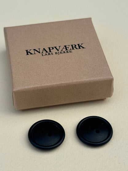 Runde knapper fra Knapværk, IBENHOLT, 2 stk