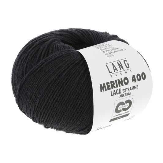 Lang Yarns Merino 400 - Sort