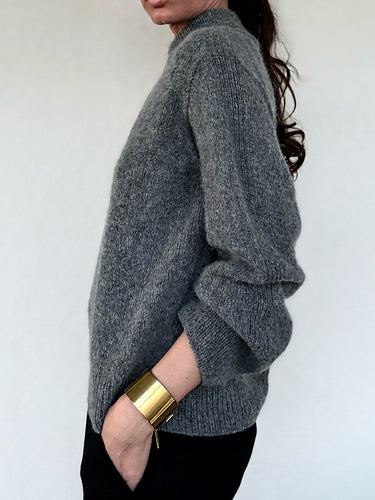 Mock Neck Pullover garnkit [Cashmere Kumula]