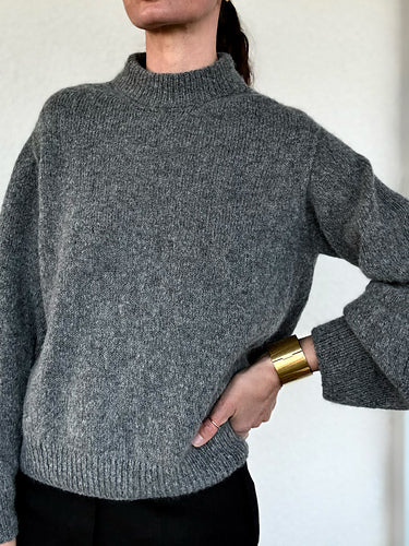 Mock Neck Pullover garnkit [Cashmere Kumula]