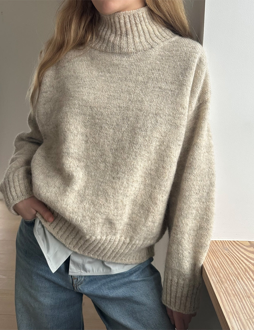 Note Sweater garnpakke - vælg farve [Dansk Peulsuld 8/2]