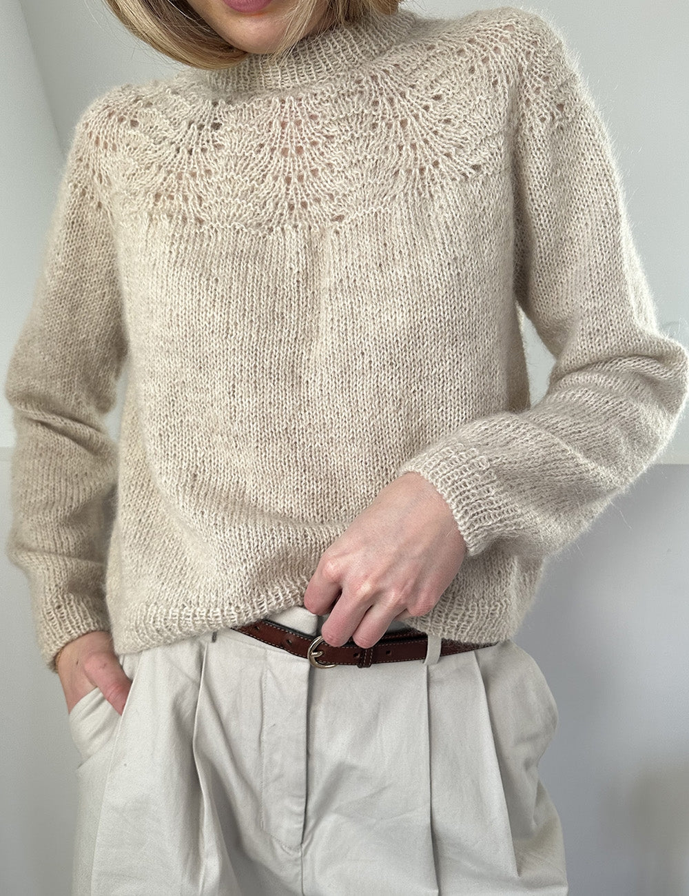 Peacock Jumper garnkit [Tynn Peer Gynt/Isager Silk mohair]
