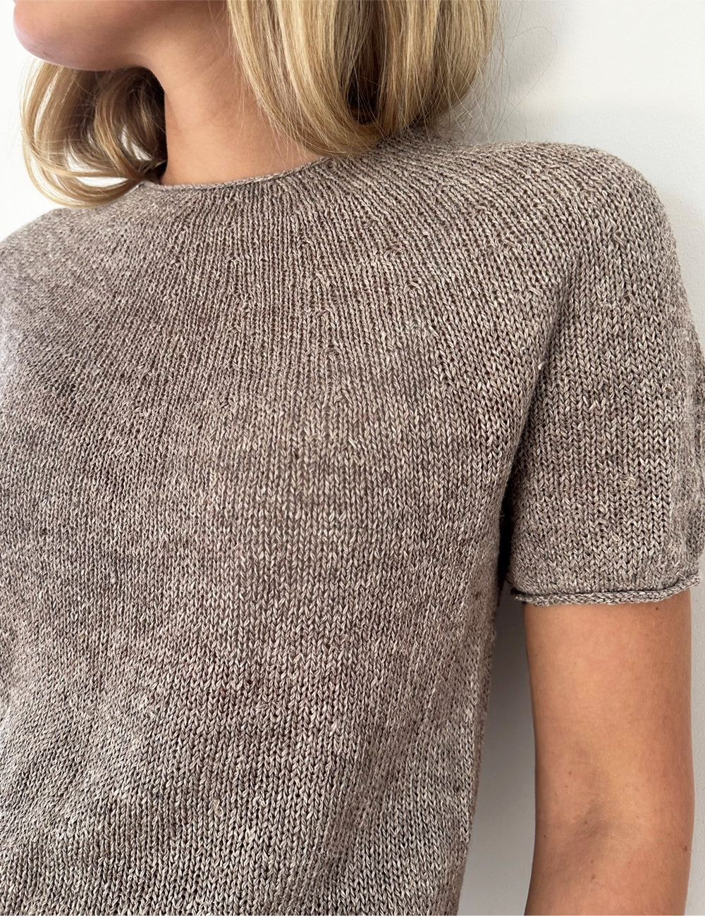 Plain Yoke Tee 22 garnkit [Gepard Hør Silke]
