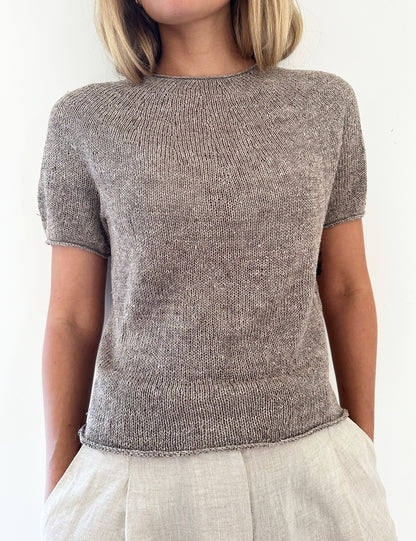 Plain Yoke Tee 22 garnkit [Gepard Hør Silke]
