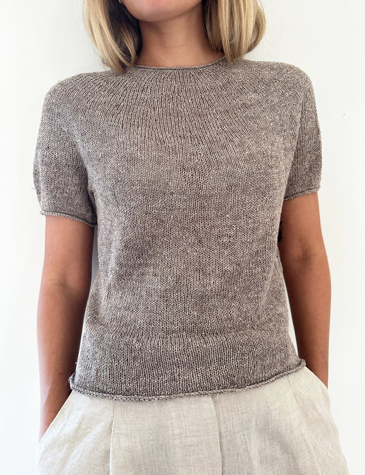 Plain Yoke Tee 22 garnkit [Gepard Hør Silke]