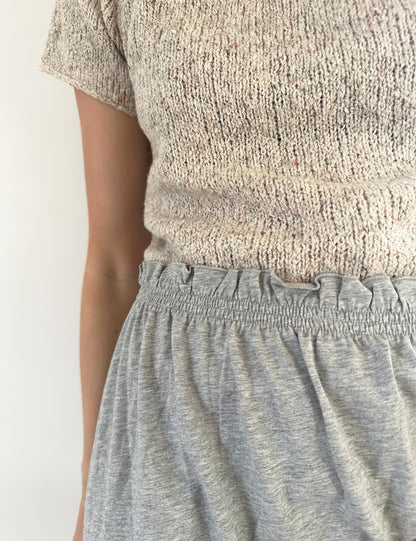 Plain Yoke Tee 19 garnkit [Curly Cotton]