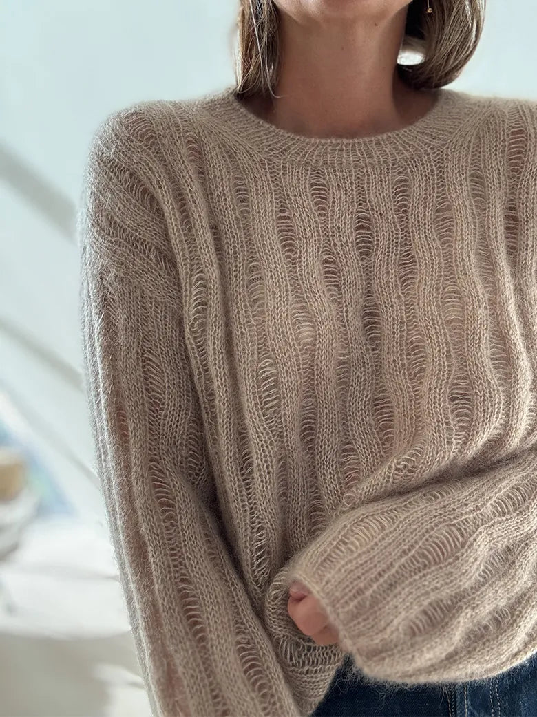 RIPPLE_LOOP_SWEATER garnkit [Silk mohair Isager]