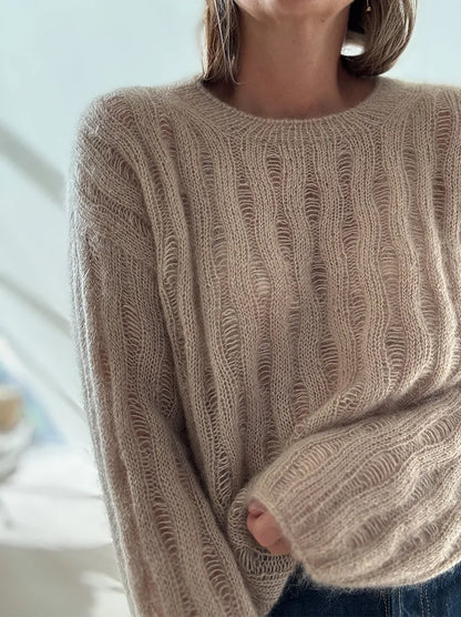 RIPPLE_LOOP_SWEATER garnkit [Silk mohair Isager]