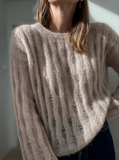 RIPPLE_LOOP_SWEATER garnkit [Silk mohair Isager]
