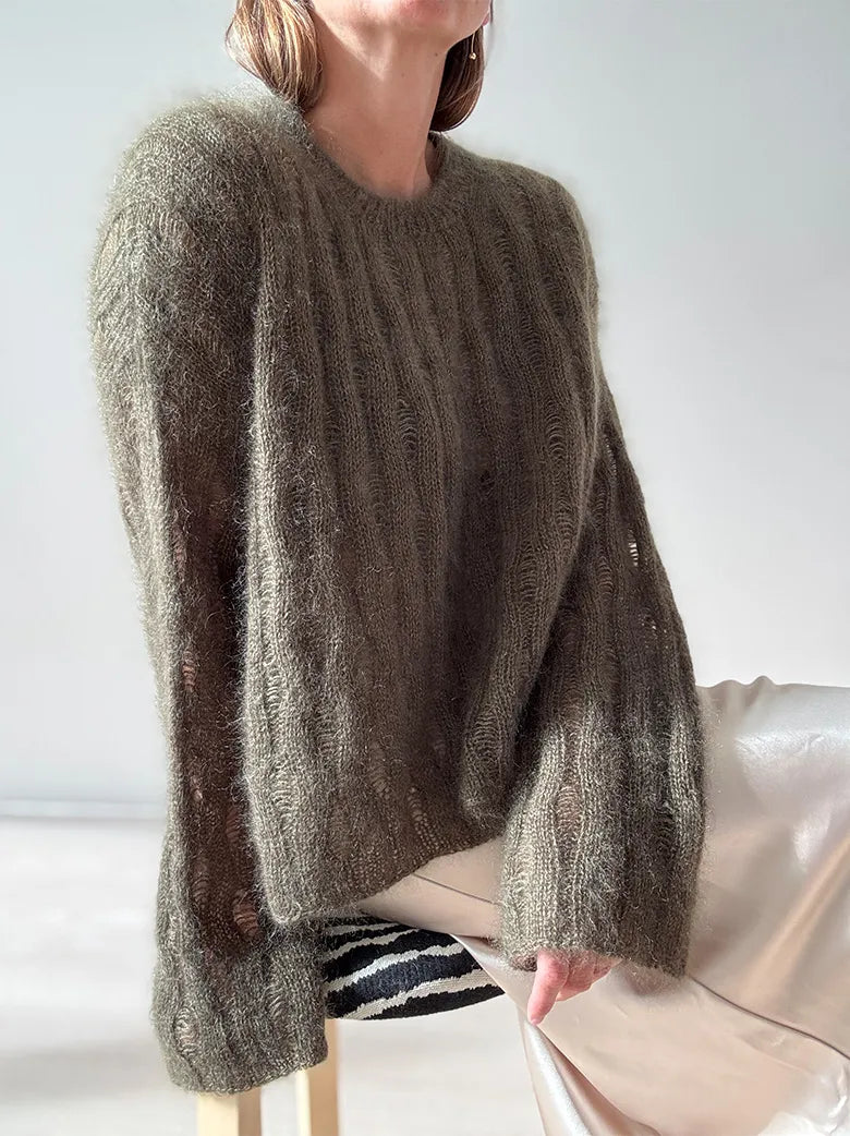 RIPPLE_LOOP_SWEATER garnkit [Silk mohair Isager]