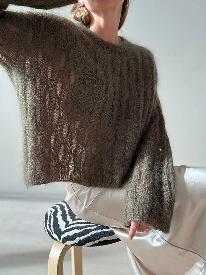 RIPPLE_LOOP_SWEATER garnkit [Silk mohair Isager]