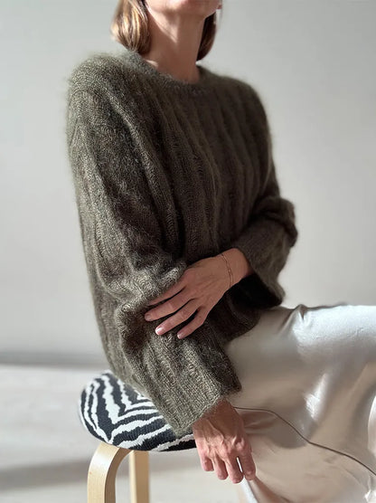 RIPPLE_LOOP_SWEATER garnkit [Silk mohair Isager]
