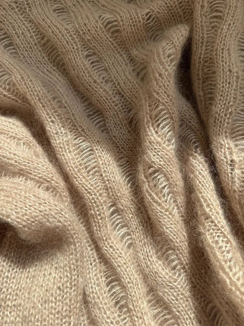 RIPPLE_LOOP_SWEATER garnkit [Silk mohair Isager]