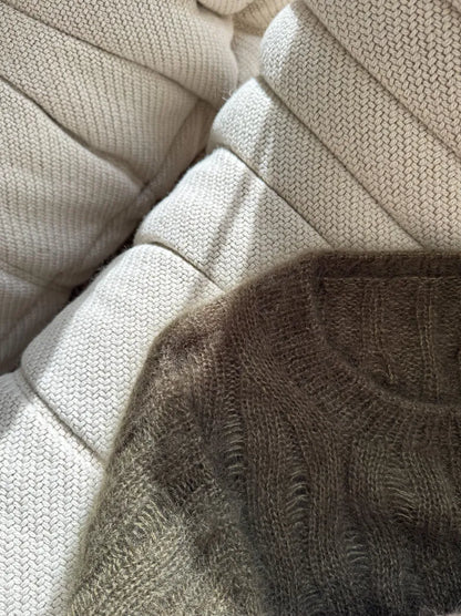 RIPPLE_LOOP_SWEATER garnkit [Silk mohair Isager]