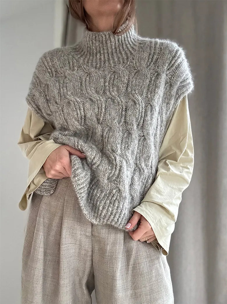 Rotate_Loop_Vest garnkit [Isager Soft/Isager Silk mohair]