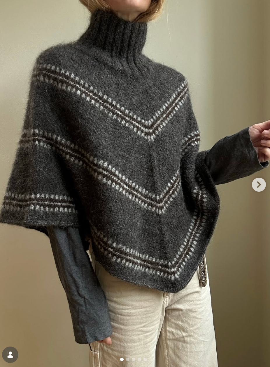 Norma Poncho garnkit [Isager Soft Fine/Tvinni]