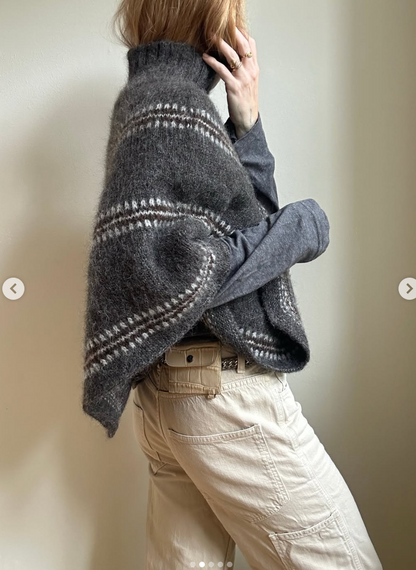 Norma Poncho garnkit [Isager Soft Fine/Tvinni]