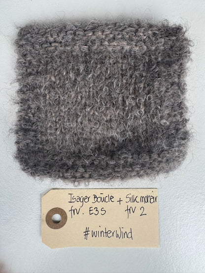 Winter Wind garnkit [Isager Bouclé/Isager Silk mohair]