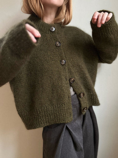 Cardigan no. 11 garnkit [Håndværksgarn/Silk mohair]