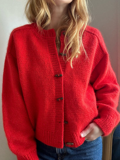 Cardigan no. 9 garnkit [Håndværksgarn/Tilia silk mohair]