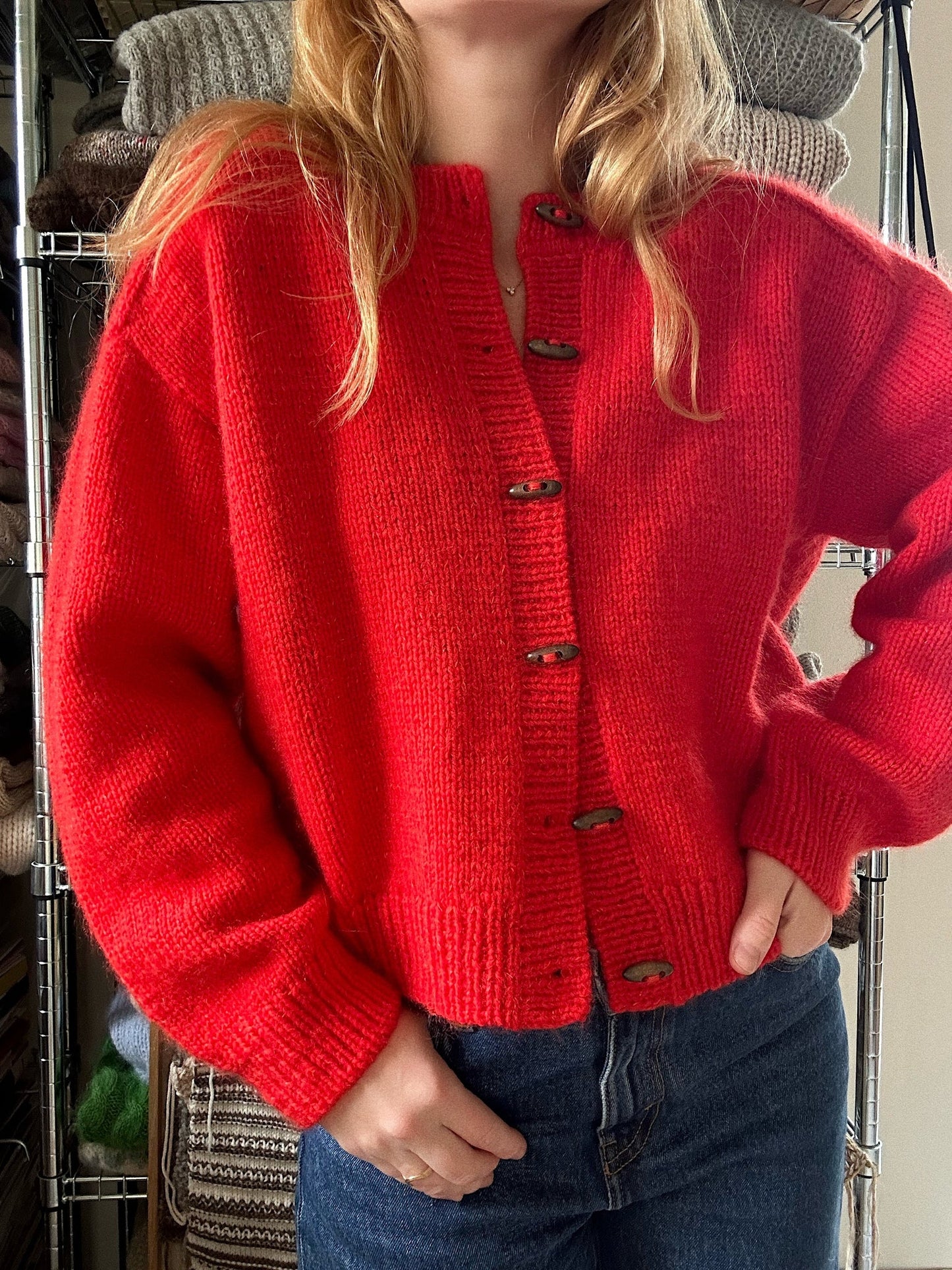 Cardigan no. 9 garnkit [Håndværksgarn/Tilia silk mohair]