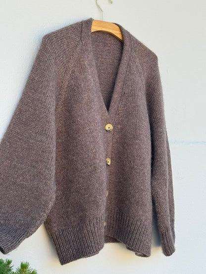 Champagne Cardigan garnkit [Isager Jensen/Isager Silk mohair]